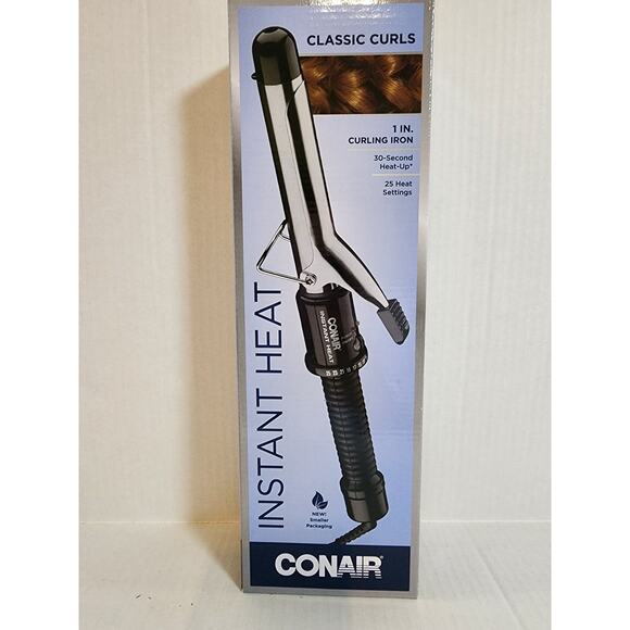 CONAIR Instant Heat Curling Iron 1" Barrell New In Box - Picture 1 of 6